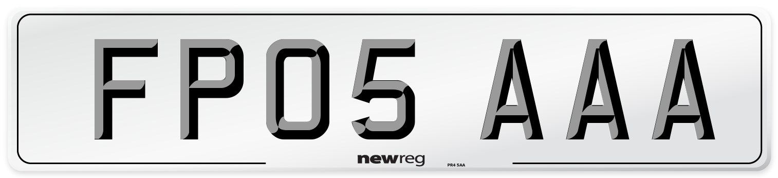FP05 AAA Number Plate from New Reg